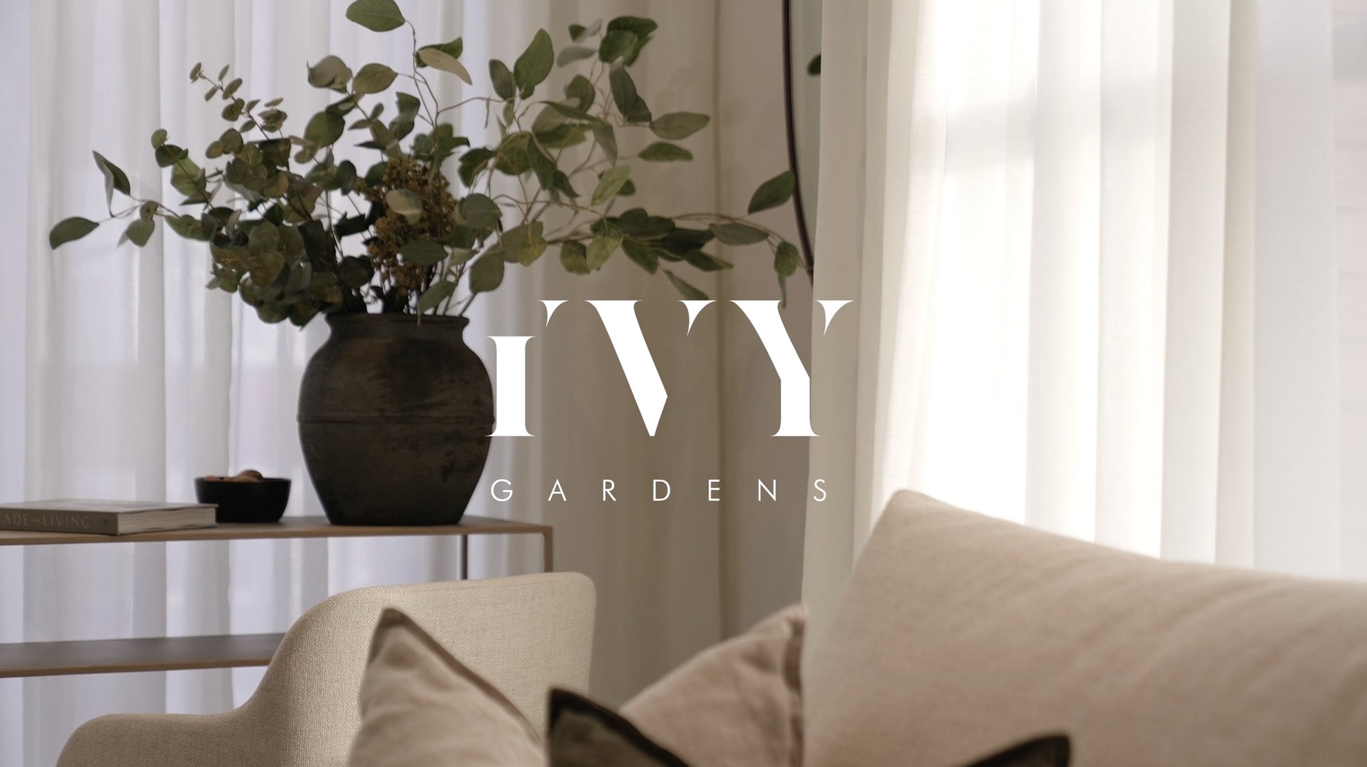Ivy Gardens residential development interior — open-plan living space designed by Ademchic