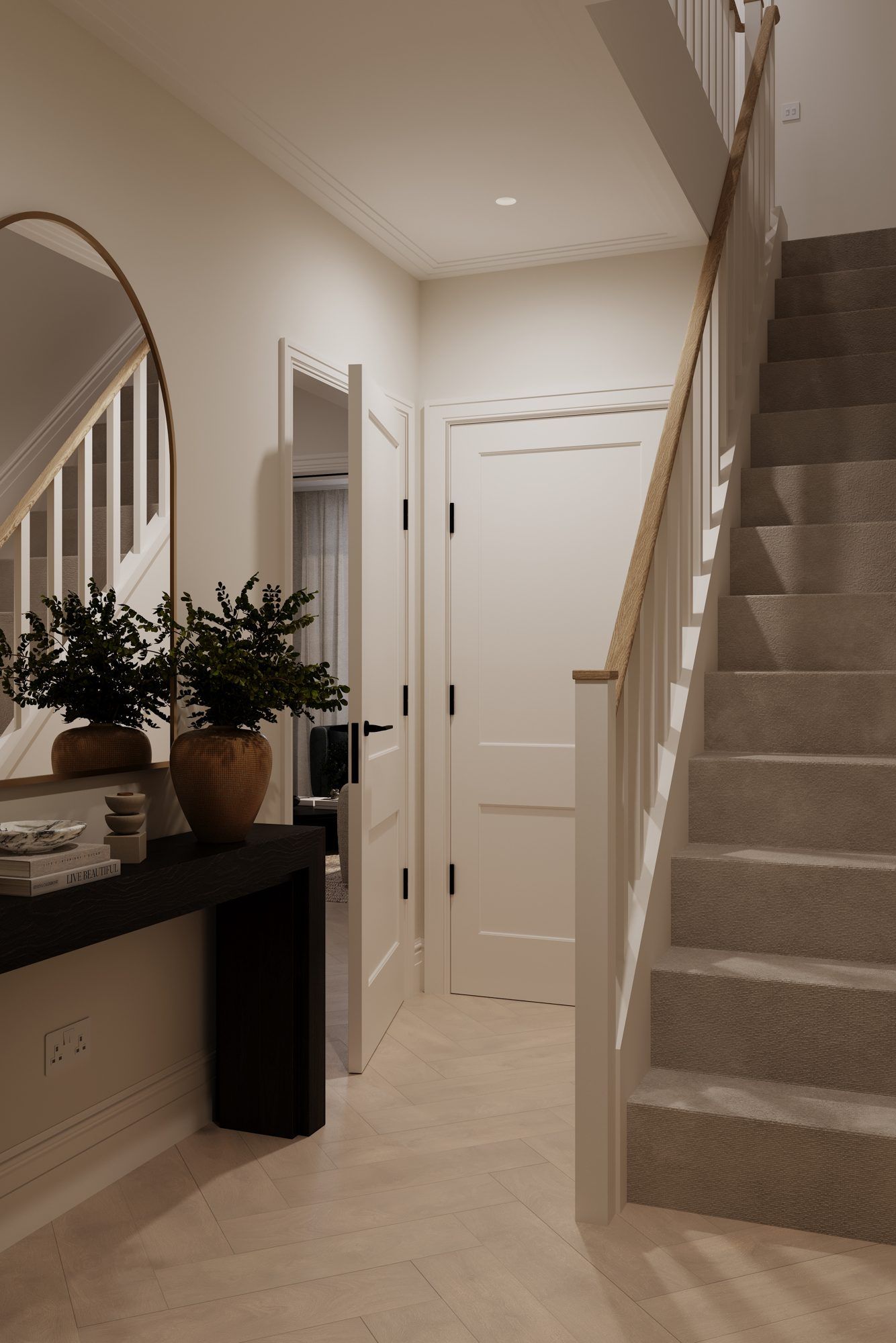 Chapman Collection entrance hallway with natural light — interior design by Ademchic