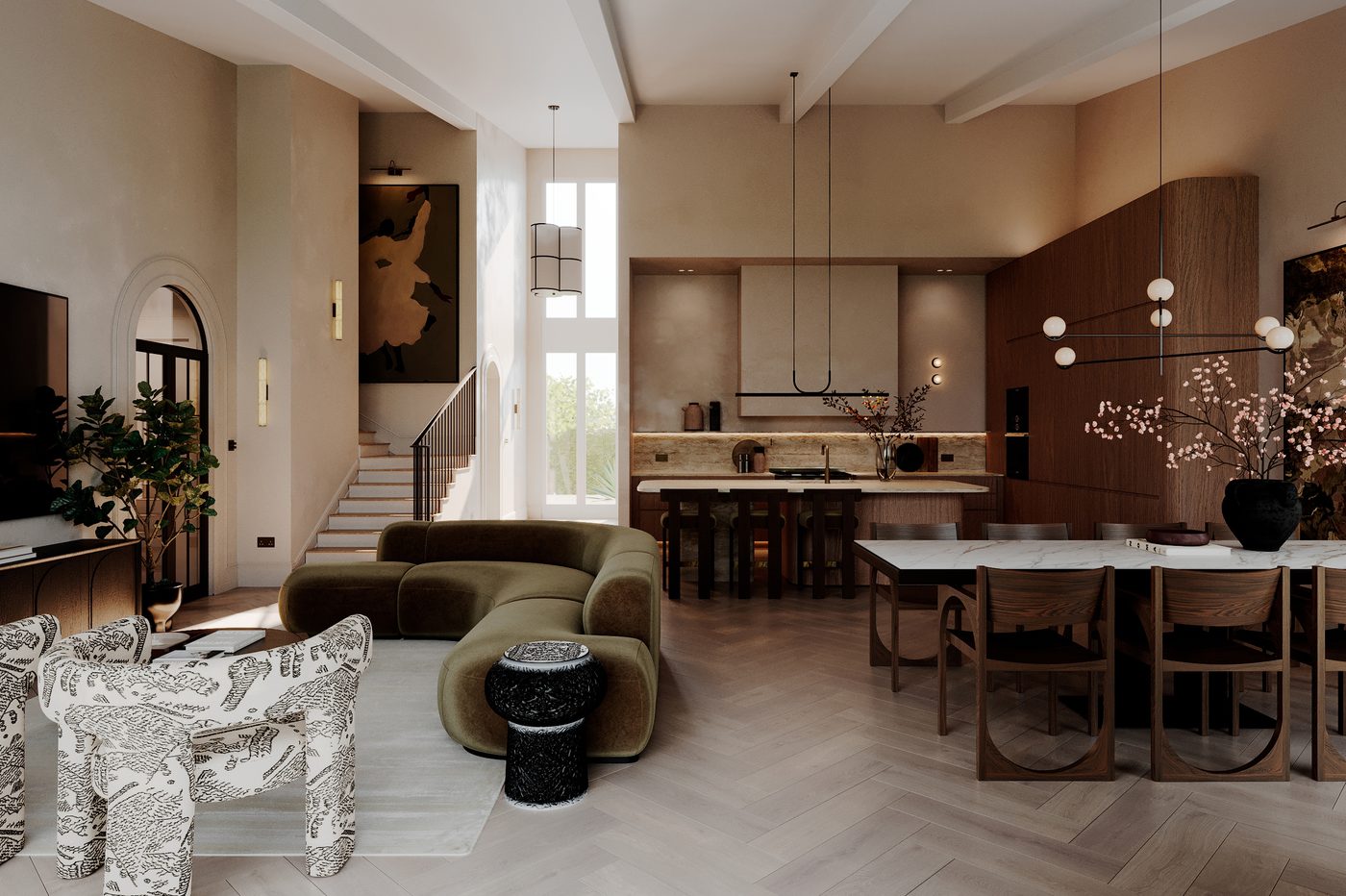 Forma Residence kitchen and dining